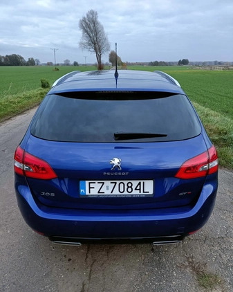 Peugeot 308 cena 67500 przebieg: 69500, rok produkcji 2018 z Oleśnica małe 742